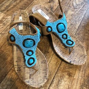 Vera wang wedge sandals